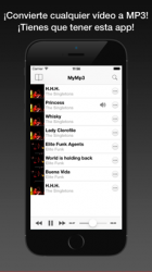 Captura de Pantalla 1 MyMP3 - Convierte videos a mp3 y mejor reproductor de musica iphone