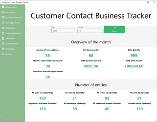Screenshot 1 Customer Contact Business Tracker - Simple CRM windows