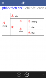 Screenshot 8 Từ điển chữ Hán windows