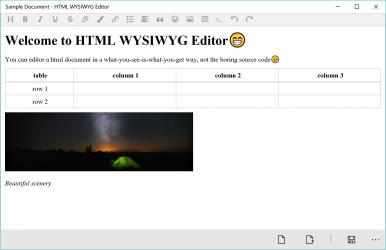 Screenshot 1 HTML WYSIWYG Editor windows