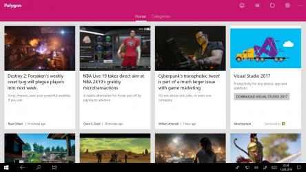 Screenshot 1 Gaming News from Polygon - Games, Movies, Reviews windows