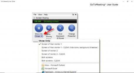 Screenshot 2 GoToMeeting User Guides windows