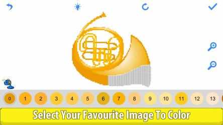 Screenshot 4 Musical Instruments Pixel Art - Color by Number Book windows