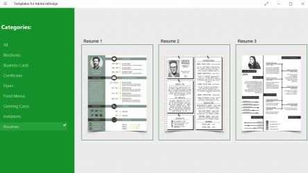 Image 1 Templates for Adobe InDesign windows