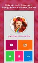 Captura de Pantalla 6 Snappy Photo Filters and Stickers for Chat windows