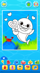 Screenshot 8 Pinkfong Tiburón Bebé para Colorear android