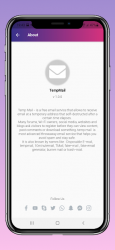 Captura de Pantalla 8 Temp Mail - Temporary Disposable Email Address android