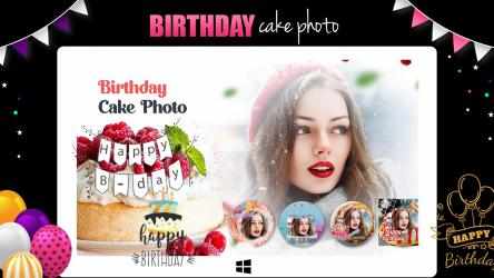 Capture 1 Name Photo on Birthday Cake windows