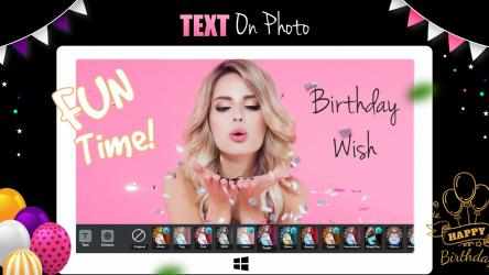 Screenshot 5 Name Photo on Birthday Cake windows