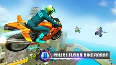 Captura de Pantalla 5 NOSOTROS Policía Volador Bicicleta Robot Simulador android