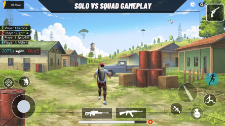 Captura de Pantalla 5 Solo vs Squad Rush Team Freefire Battlegrounds 3D android