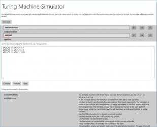 Screenshot 1 Turing Machine Simulator windows