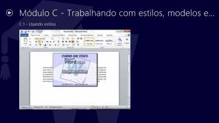 Captura 3 Curso em Vídeo de Microsoft Word 2010 windows