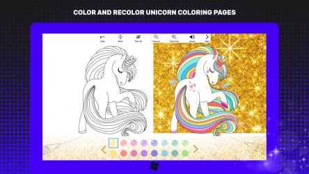 Image 2 Unicorn Coloring Book - Adult Coloring Book windows