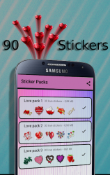 Screenshot 2 WAStickerApps Amor android