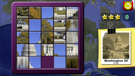 Screenshot 6 Niños Slide Puzzle World místico plazas 15 juego windows