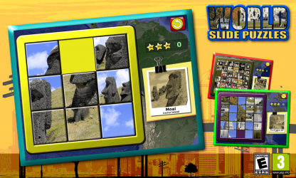 Screenshot 1 Niños Slide Puzzle World místico plazas 15 juego windows