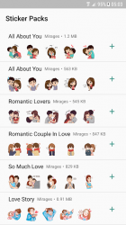 Screenshot 2 Historia de Amor Pegatinas - WAStickerApps android