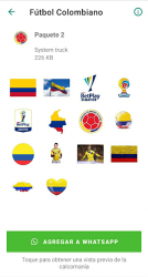Screenshot 7 Stickers Fútbol Colombiano android