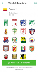 Imágen 10 Stickers Fútbol Colombiano android