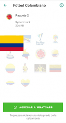 Screenshot 8 Stickers Fútbol Colombiano android