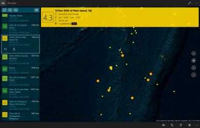 Capture 4 Terrae Motus - Earthquakes tracking windows