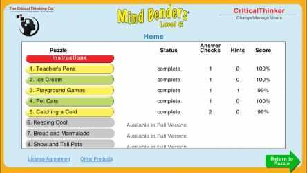 Capture 10 Mind Benders® Level 6 (Free) windows