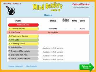 Capture 5 Mind Benders® Level 6 (Free) windows