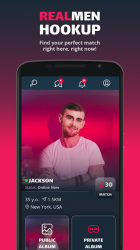 Captura 4 RealMen - Free Gay Chat & Dating android