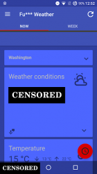 Captura de Pantalla 2 Fu*** Weather (Funny Weather) android