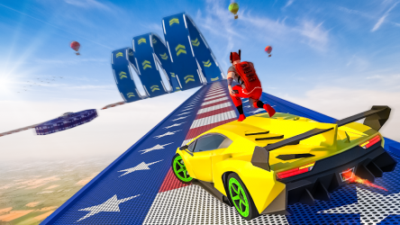 Screenshot 3 Superhero Mega Ramps: GT Racing Car Stunts Game android