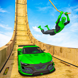 Captura 1 Superhero Mega Ramps: GT Racing Car Stunts Game android