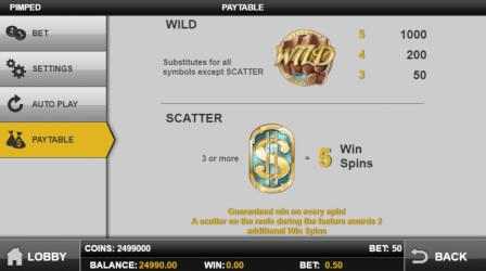 Screenshot 4 Pimped Free Casino Slot Machine windows