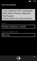 Captura 3 Quake Watch windows