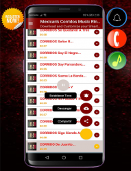 Screenshot 4 Tonos de Llamada Música Corridos Mexicanos android