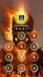 Screenshot 3 (FREE) Fire Flame Skull - App Lock Master Theme android