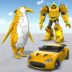 Captura 1 Penguin Robot car Juego-Robot Transformando Juegos android