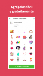 Captura 3 Stickers animados de amor para Whatsapp 2021 android