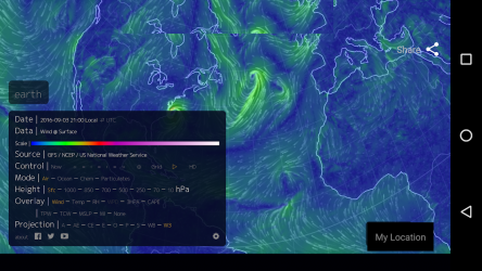 Captura de Pantalla 14 Mapa de viento - 3D Huracanes android