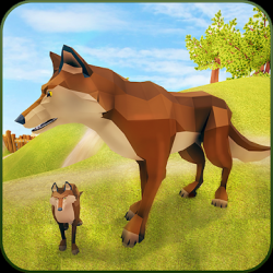 Screenshot 1 The Wolf Simulator 3D: Animal Family Tales android