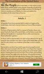 Captura de Pantalla 2 The United States Constitution windows