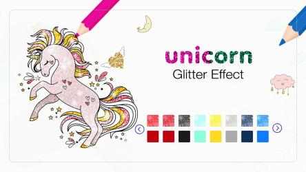 Image 5 Rainbow Glitter Coloring Book - Unicorn Dash windows