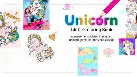 Capture 2 Rainbow Glitter Coloring Book - Unicorn Dash windows