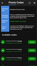 Screenshot 7 Promo Codes by Appz.Net android