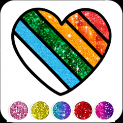Captura 1 Glitter Heart Love Coloring Book for Girls android