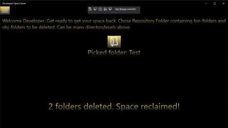 Captura 1 Developers Space Saver windows