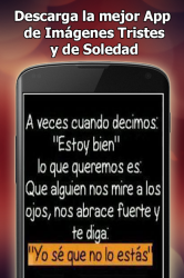 Captura de Pantalla 12 Frases De Tristeza, Desamor Y Soledad android