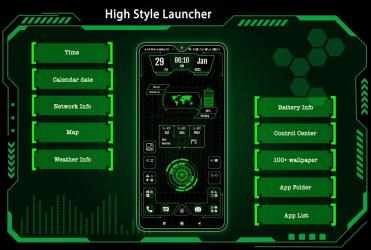 Screenshot 2 High Style Launcher 2021 - App Lock, Hide App android