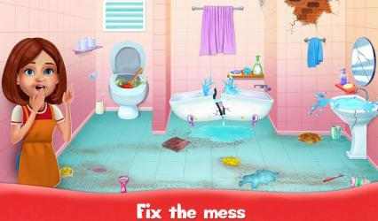 Captura de Pantalla 3 Home Cleanup and Wash juego de limpieza de la casa android