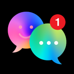 Screenshot 1 New Messenger 2021 - LED SMS, Chat, Emojis, Themes android